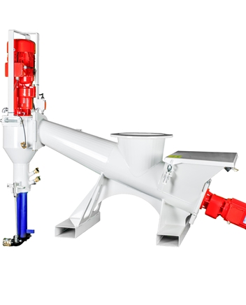 The Silostar M silo mixing pump seen from one side